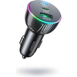 Joyroom car charger 70W with 3 connections: [Levering: 6-14 dage]